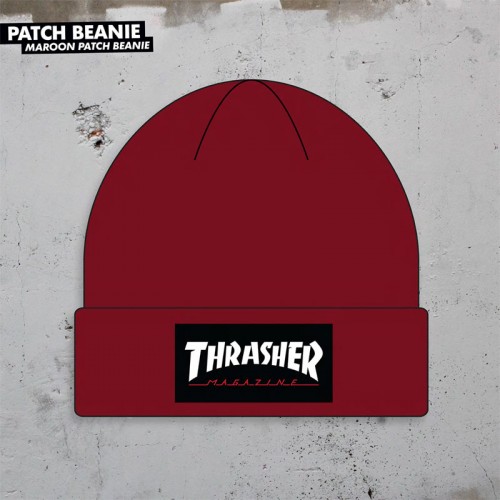 Kulich Thrasher Logo Patch Maroon Holiday 2018