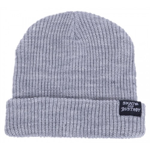 Beanie Thrasher Skate and Destroy Grey