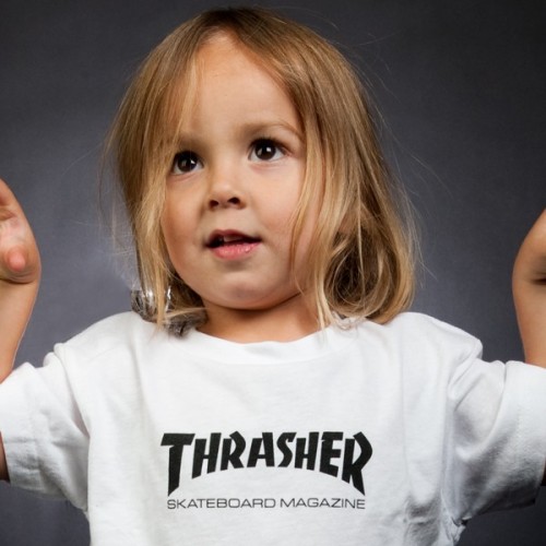 Dětské triko Thrasher Skate Mag bílé