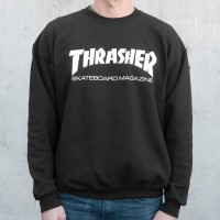 mikina Crewneck Thrasher Skate Mag Black černá