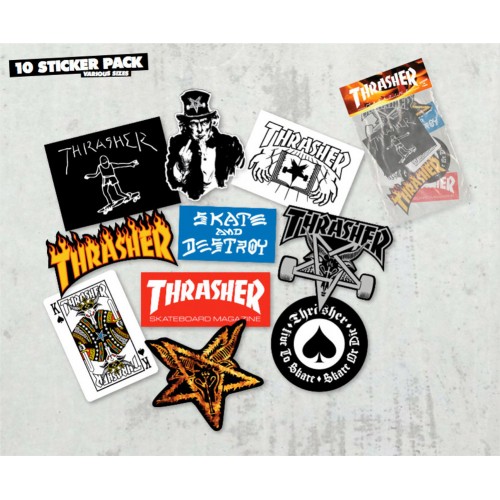Thrasher 10" Sticker Pack 