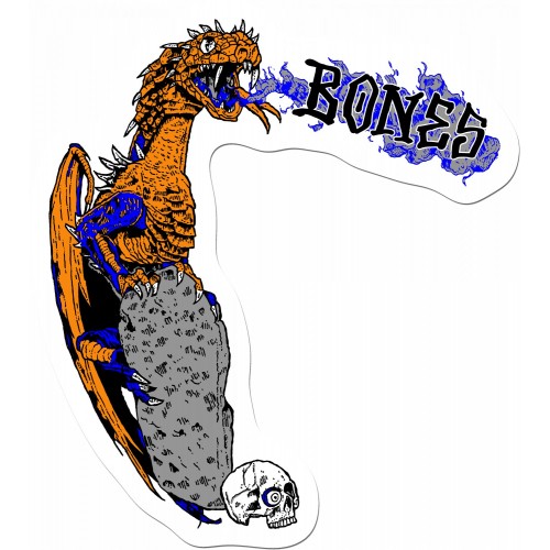 BONES WHEELS Cody Lockwood Dragon Sticker Single 10 x 10cm