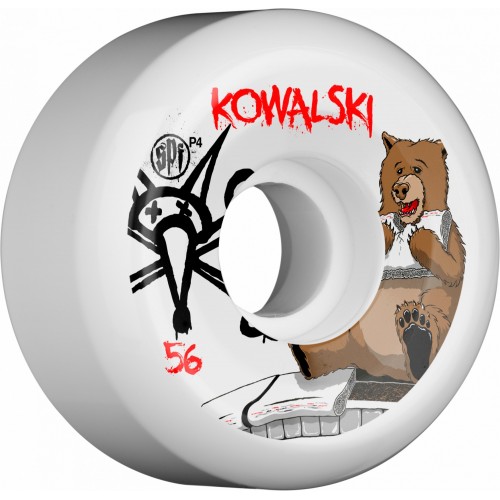 BONES SPF Pro Kowalski Bear 56x32 P5 Skateboard Wheel 4pk