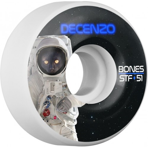 BONES WHEELS STF Pro Decenzo Catsrtonaught Skateboard Wheel V2 51mm 103A 4pk