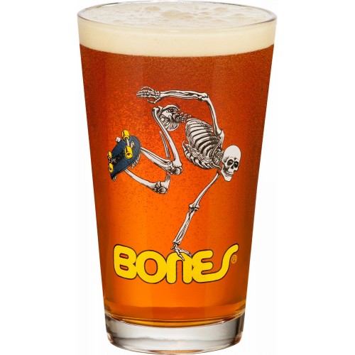 Powell Peralta Skateboarding Skeleton Pint Glass