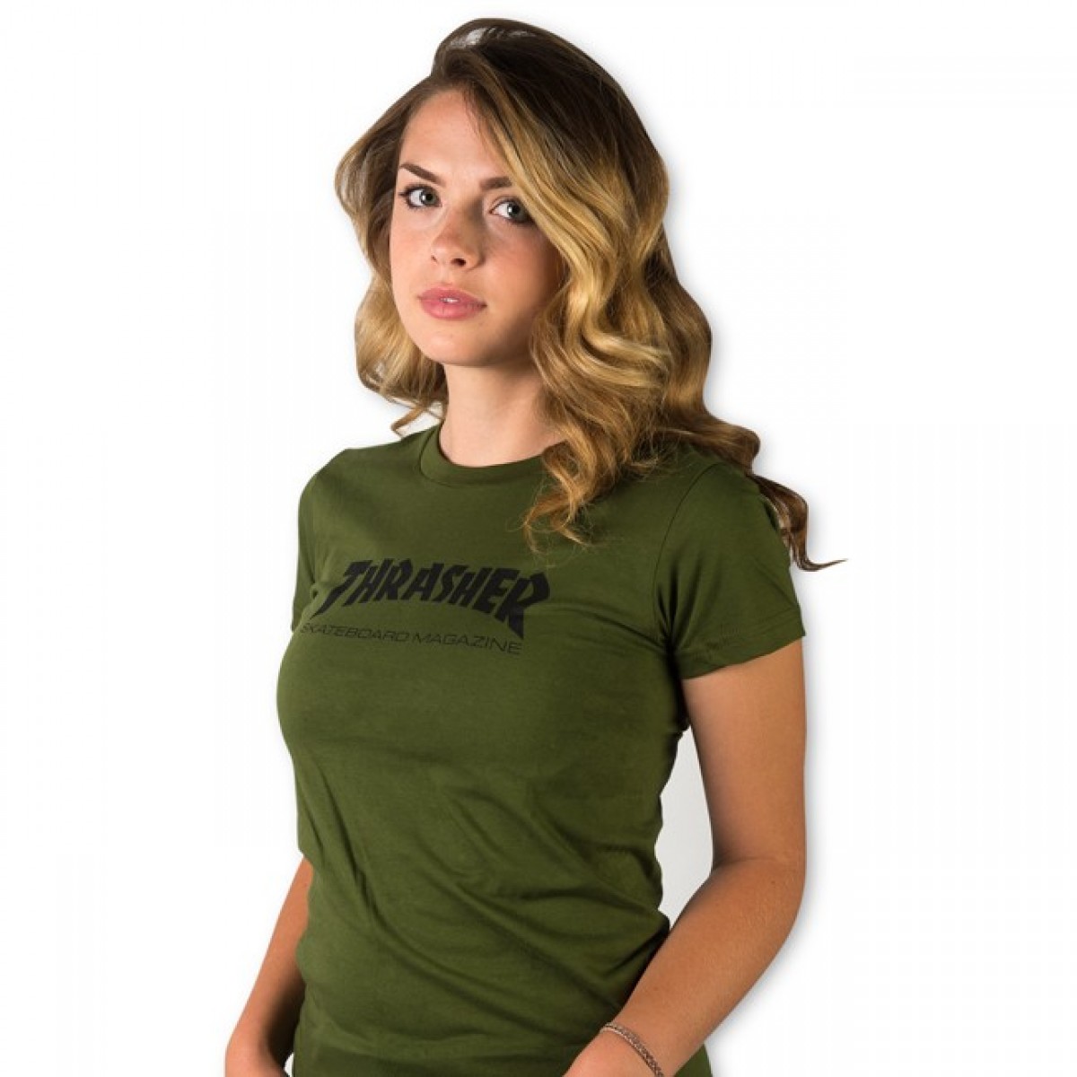Extinct Intense On foot Triko Thrasher dámské Mag Logo Olive green | Ambassadors.eu