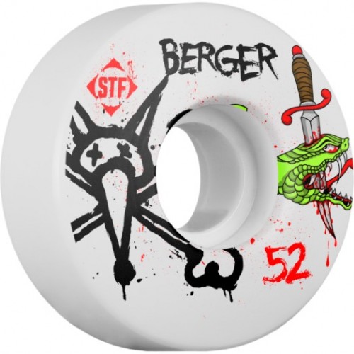 Kolečka BONES WHEELS STF Pro Berger Snake 52mm V3