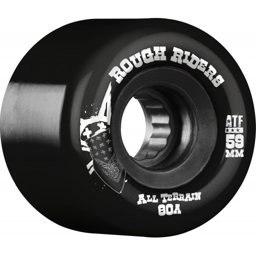 BONES WHEELS Rough Riders Black 59mm ATF 4pk