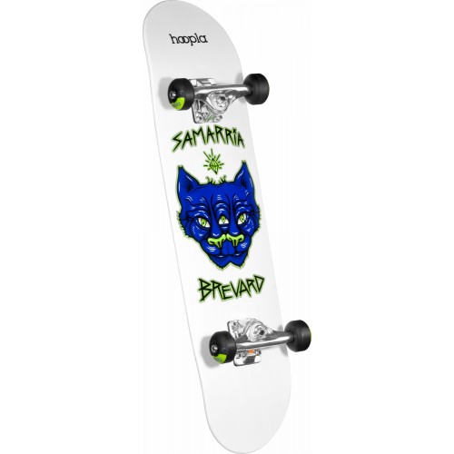 hoopla Samarria Brevard Panther Complete Skateboard White - 7.75 x 31.75