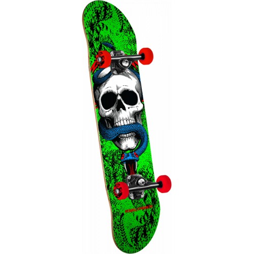 Powell Peralta Skull and Snake One Off '15' Green Complete Skateboard - 7.75 x 31.75