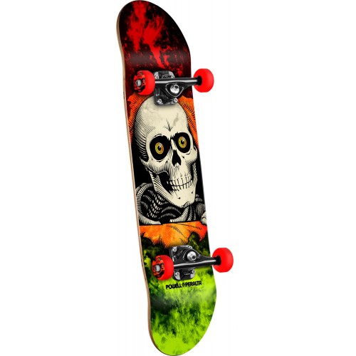 Powell Peralta Ripper Storm Complete Skateboard Red/Lime - 8