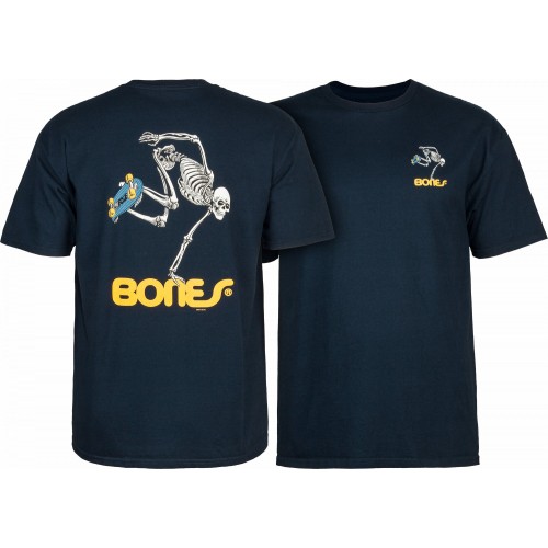 Powell Peralta Skate Skeleton T-shirt - Navy