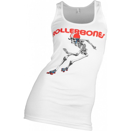 Dámské tílko Rollerbones Woman's Derby Skeleton bílé