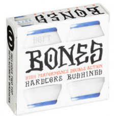 Bushings Bones SOFT blue/white (4 ks)