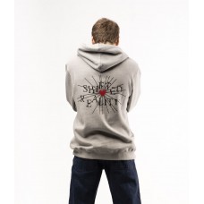 Preach Regular Broken Heart Hoody GOTS heather grey