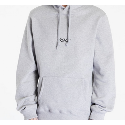 Preach Regular Broken Heart Hoody GOTS heather grey