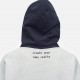 Preach Oversized Raw Edges Hoody GOTS šedá / černá