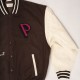 Preach Patched Varsity Jacket brown