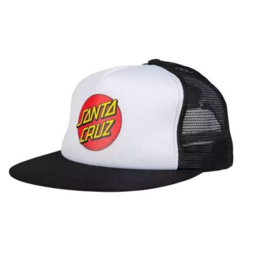 kšiltovka Santa Cruz Classic Dot Mesh Cap bílá / černá