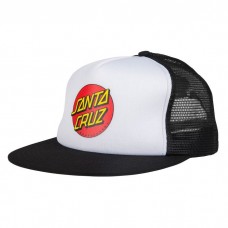 Santa Cruz Classic Dot Mesh Cap white / black