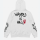 Hoodie Wasted Paris Rest In Hell white