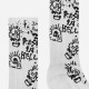 Wasted Paris Skull Hell All Over Socks bílé