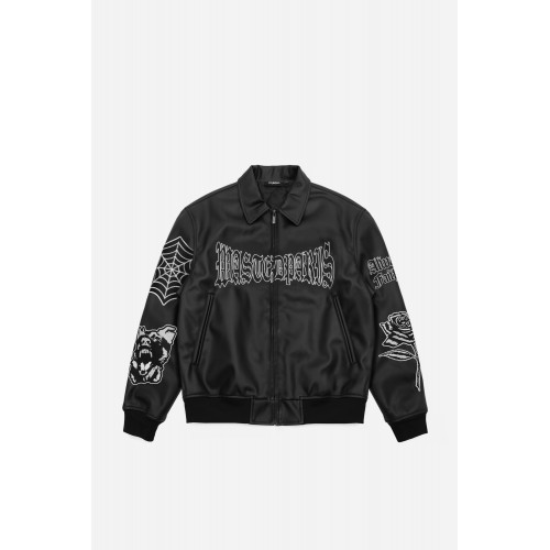 Wasted Paris Sick Varsity Jacket černá