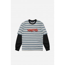 Wasted Paris T-Age Stripe Savage black / bowl blue