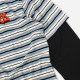 Wasted Paris T-Age Stripe Savage black / bowl blue