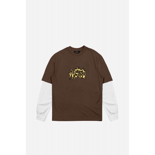 Wasted Paris T-Age Giant Monster slate brown / off white