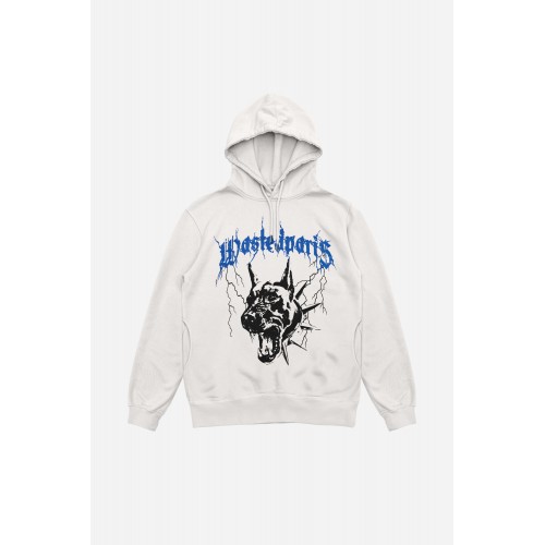 Wasted Paris Spike Hoodie off white