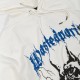 Wasted Paris Spike Hoodie off white