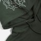 Wasted Paris Giant Monster Hoodie tmavě olivová