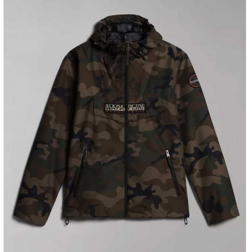 bunda Napapijri Rainforest S AOP camo zelená