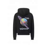 Preach Oversized Saturn Hoody GOTS černá