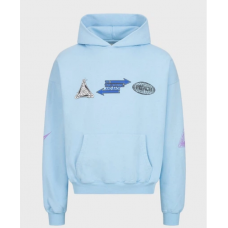 Preach Oversized Multi Logo Hoody GOTS sky blue