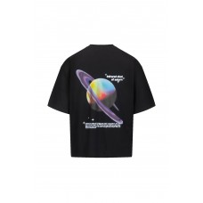 Preach Saturn Tee GOTS black