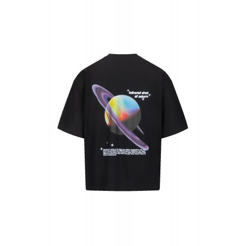 Preach Saturn Tee GOTS černé