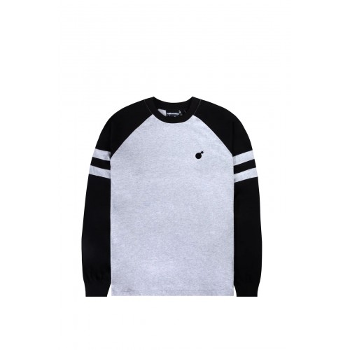 The Hundreds Cannon Raglan LS Tee šedé / černé