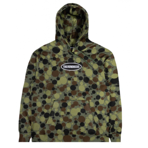 Hoodie The Hundreds Bubbles Pullover olive
