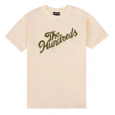 T-shirt The Hundreds Drip Slant Tee cream
