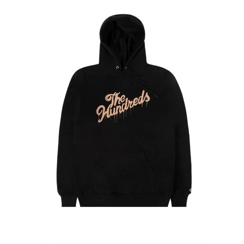 The Hundreds Drip Slant Pullover Hoody black