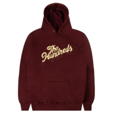 Hoodie The Hundreds Drip Slant maroon