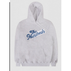 Hoodie The Hundreds Drip Slant silver grey