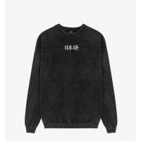 Crewneck Kaotiko Heron Japan Washed black