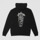 mikina And Feelings Coffin Hoodie černá