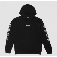 mikina And Feelings Fire Rose Hoodie černá