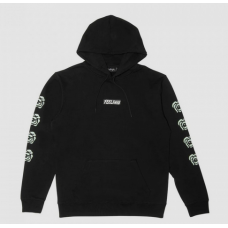 mikina And Feelings Fire Rose Hoodie černá