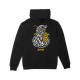 And Feelings Peacock Hoodie black