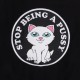 RIPNDIP Stop Being A Pussy Varsity Jacket black